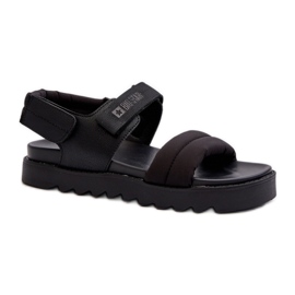 Damen-Plateausandalen Big Star Schwarz