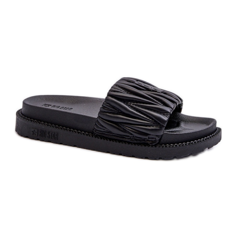 Big Star Black Damen-Flip-Flops mit Rüschen schwarz