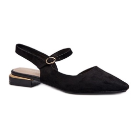 Sergio Leone Schwarze Ballerinas für Damen
