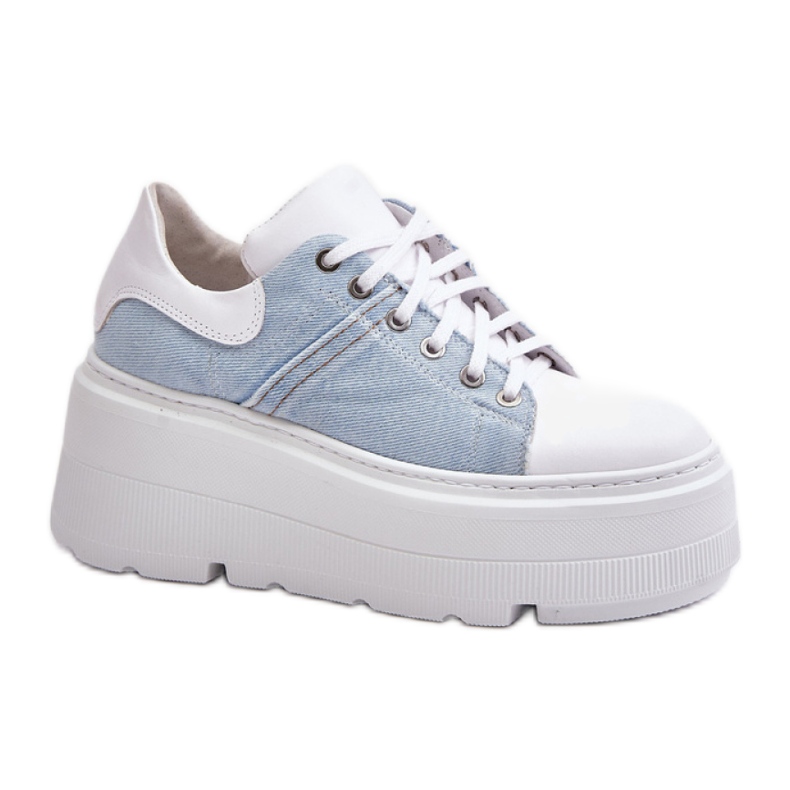 Weiße Plateau-Sportschuhe von Lewski