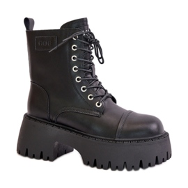Goe Black isolierte Damen-Arbeitsstiefel schwarz
