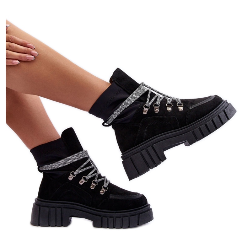 Step in style Stiefeletten Modell Acorn 88-65 Schwarzes Wildleder – Treten Sie ein mit Stil