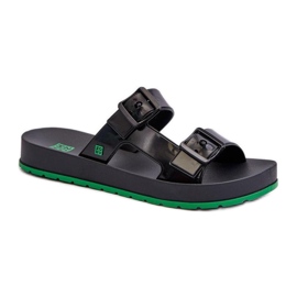 Flache Flip-Flops für Damen von Zaxy Black schwarz