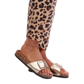 Step in style Sandalen-Flip-Flops Modell Elleriome 24SD21-7216 Gold – Treten Sie ein mit Stil gelb