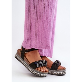 Step in style Sandalen Modell S.Barski HY056 Schwarz – Treten Sie mit Stil ein