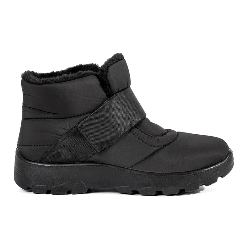 Schwarze, bequeme Damen-Schneestiefel