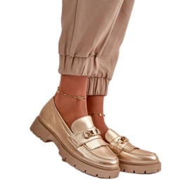 Step in style Mokassins Modell Zanita GQ8-010 Gold – Treten Sie ein mit Stil gelb