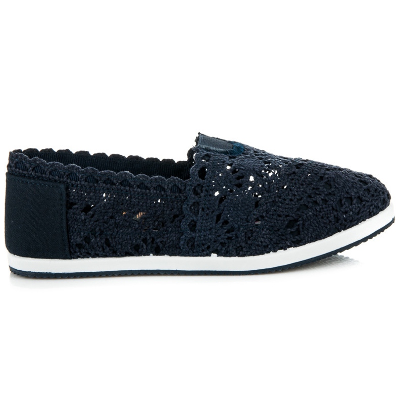 Seastar Marineblaue Slipons aus Spitze