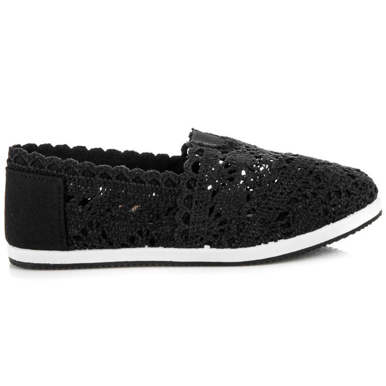 Seastar Slipons aus schwarzer Spitze