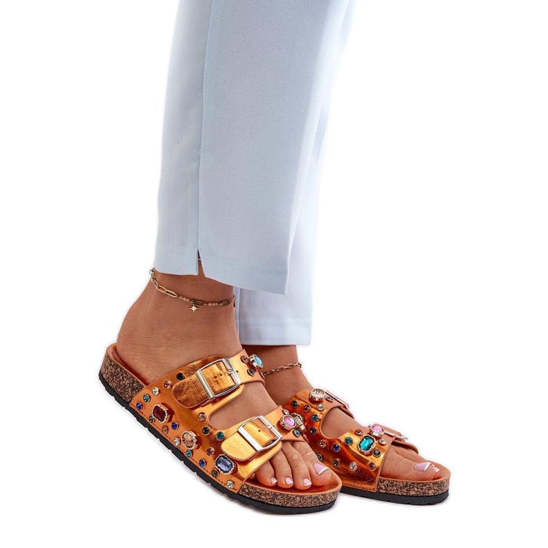 Step in style Sandalen-Flip-Flops Modell S.Barski MY121 Orange – Treten Sie ein mit Stil