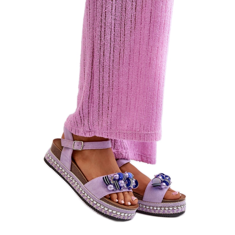 Step in style Sandalen Modell S.Barski HY056 Violett – Treten Sie ein mit Stil