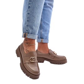 Step in style Schuhe Modell Rosefalls 20153 Dunkelbeiges Leder – Treten Sie ein mit Stil