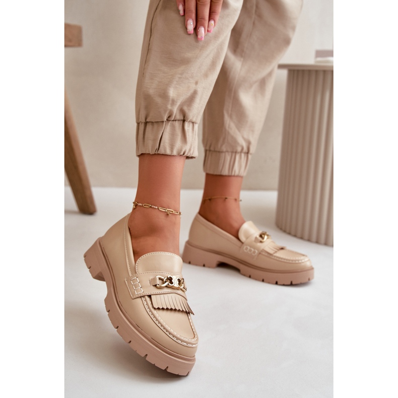 Step in style Mokassins Modell Zanita GQ8-010 Beige – Treten Sie ein mit Stil