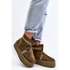 Step in style Schneestiefel Modell Milson AA-21 Grün – Treten Sie mit Stil ein