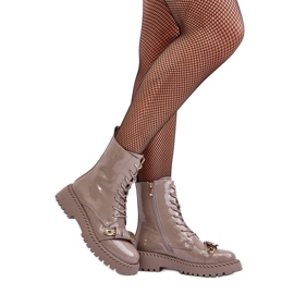 Step in style Stiefel Modell S.Barski MR870-67 Beige Lakier – Treten Sie ein mit Stil