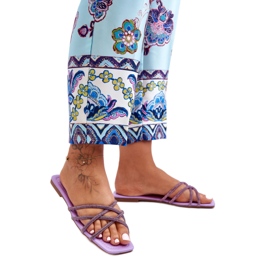 Step in style Sandalen-Flip-Flops Modell Leomi 5628-2 CLA-1 Violett – Treten Sie ein mit Stil lila