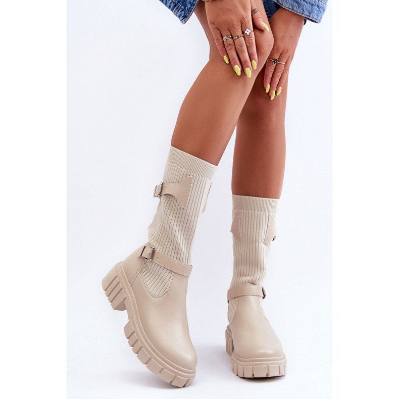 Step in style Stiefel Modell Abroze 55-80 Beige – Treten Sie ein mit Stil