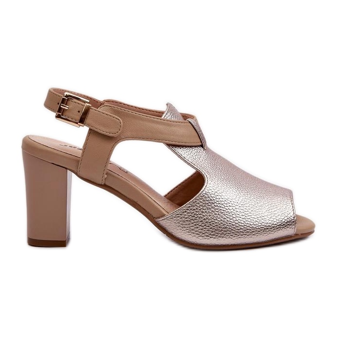 Step in style Sandalen Modell Queenmarie ASA228-3 Gold – Treten Sie ein mit Stil gelb