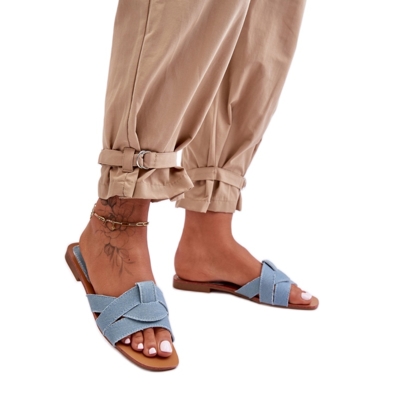 Step in style Sandalen-Flip-Flops Modell Aversa W-112 Hellblau – Treten Sie ein mit Stil