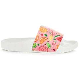 Vices Obst Hausschuhe rosa