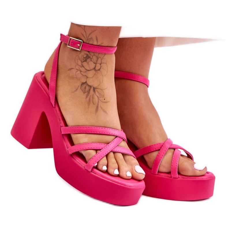 Step in style Sandalen Modell Shemira 78-130 Fuchsia – Treten Sie ein mit Stil rosa