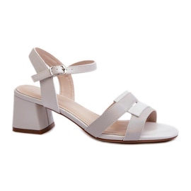 Step in style Sandalen Modell Sergio Leone SK894 Grau – Treten Sie mit Stil ein