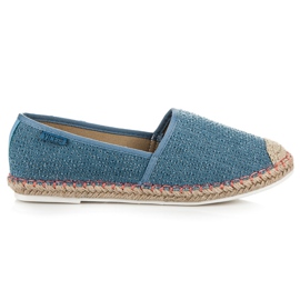 Vices Espadrilles mit Muster blau