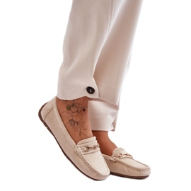Step in style Mokassins Modell Corinell FT247 Beige – Treten Sie ein mit Stil