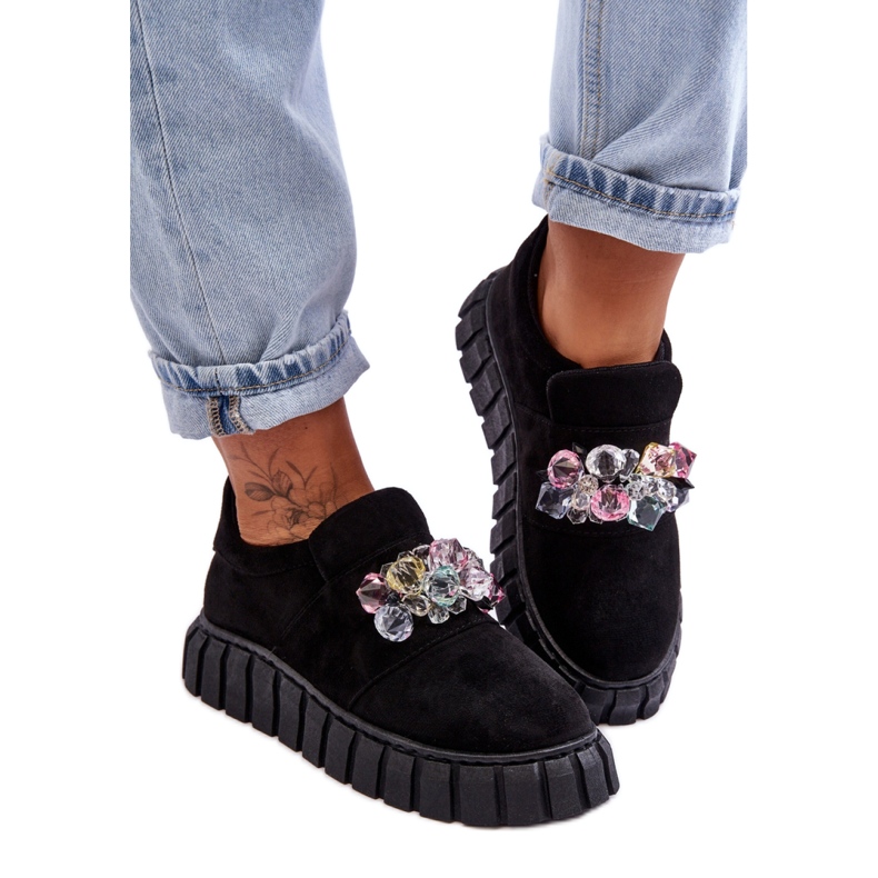 Step in style Sportschuhe Modell Desire NB615 aus schwarzem Wildleder – Treten Sie ein mit Stil