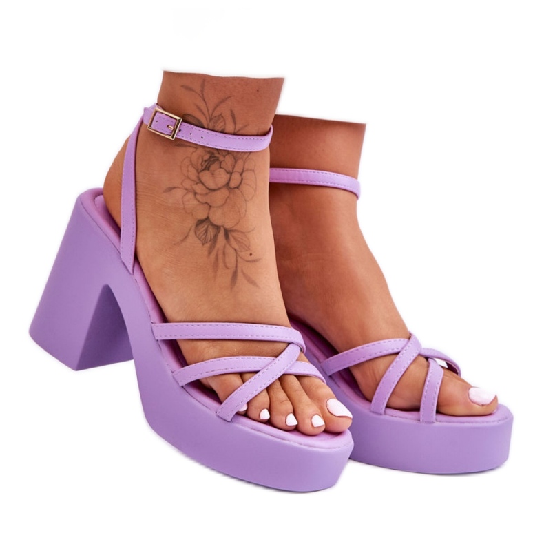Step in style Sandalen Modell Shemira 78-130 Violett – Treten Sie ein mit Stil