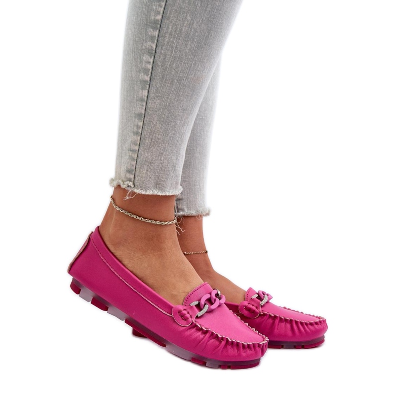 Step in style Mokassins Modell S.Barski LR339 Fuchsia – Treten Sie ein mit Stil rosa