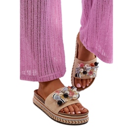 Step in style Sandalen-Flip-Flops Modell S.Barski HY077 Beige – Treten Sie ein mit Stil