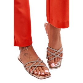 Step in style Sandalen-Flip-Flops Modell Leomi 5628-2 CLA-1 Gold – Treten Sie ein mit Stil gelb