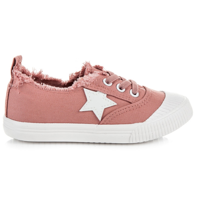 L&H Elastische Turnschuhe mit einem Sternchen rosa