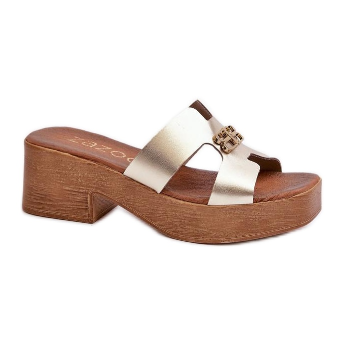 Step in style Sandalen-Flip-Flops Modell Zazoo 40412 Gold – Treten Sie ein mit Stil gelb