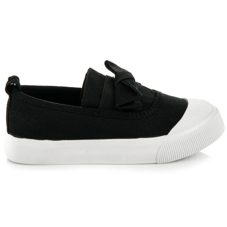 L&H Slip-On Sneakers mit Schleife schwarz