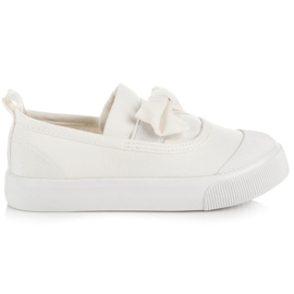 L&H Slip-On Sneakers mit Schleife weiß