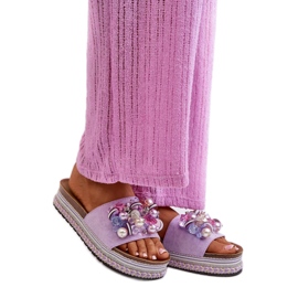 Step in style Sandalen-Flip-Flops Modell S.Barski HY077 Violett – Treten Sie ein mit Stil lila
