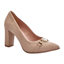 Step in style Pumps Modell Zazoo 2453/OS Cappuccino Wildleder – Treten Sie ein mit Stil beige