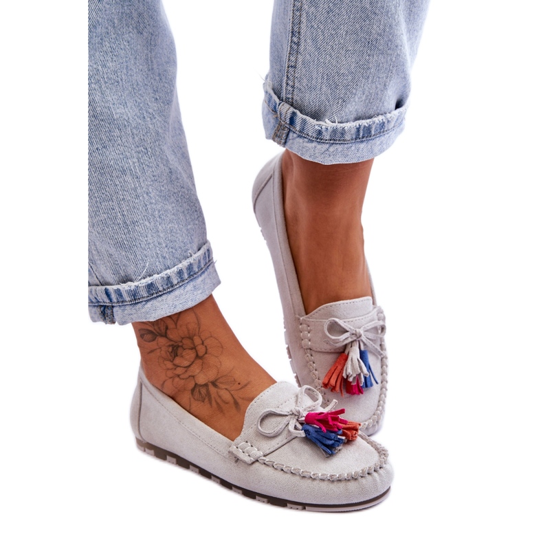 Step in style Mokassins Modell Dorine GS37 Grau – Treten Sie ein mit Stil