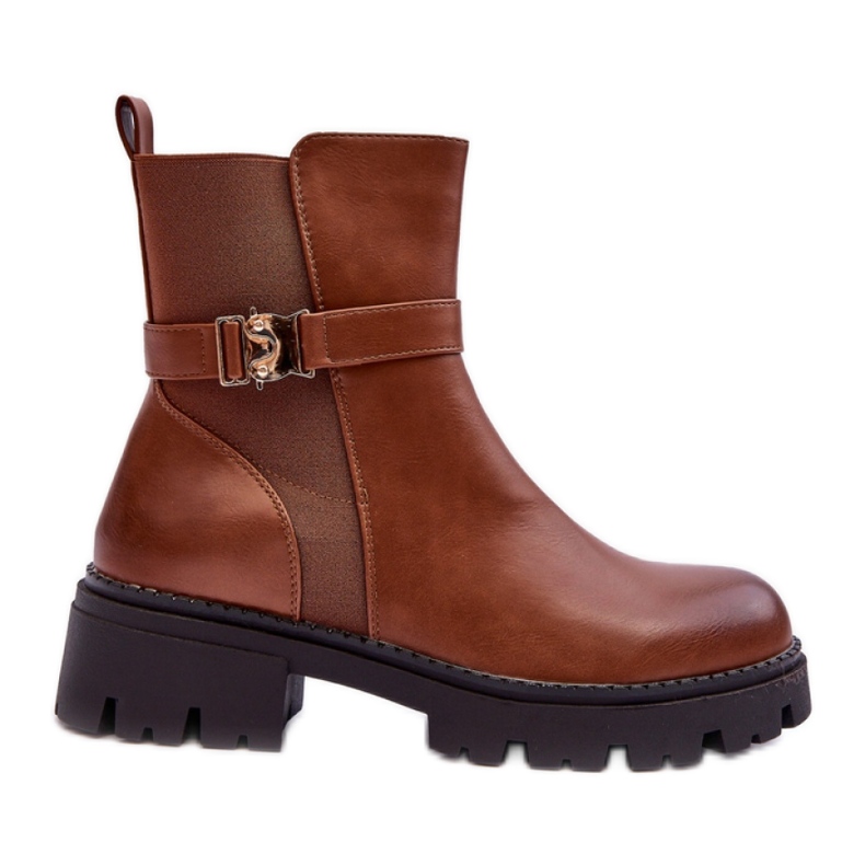 Step in style Chelsea-Stiefel Modell Elspetia F35 aus braunem Leder – Treten Sie ein mit Stil
