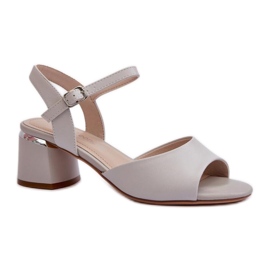 Step in style Sandalen Modell Sergio Leone SK876 Grau – Treten Sie mit Stil ein