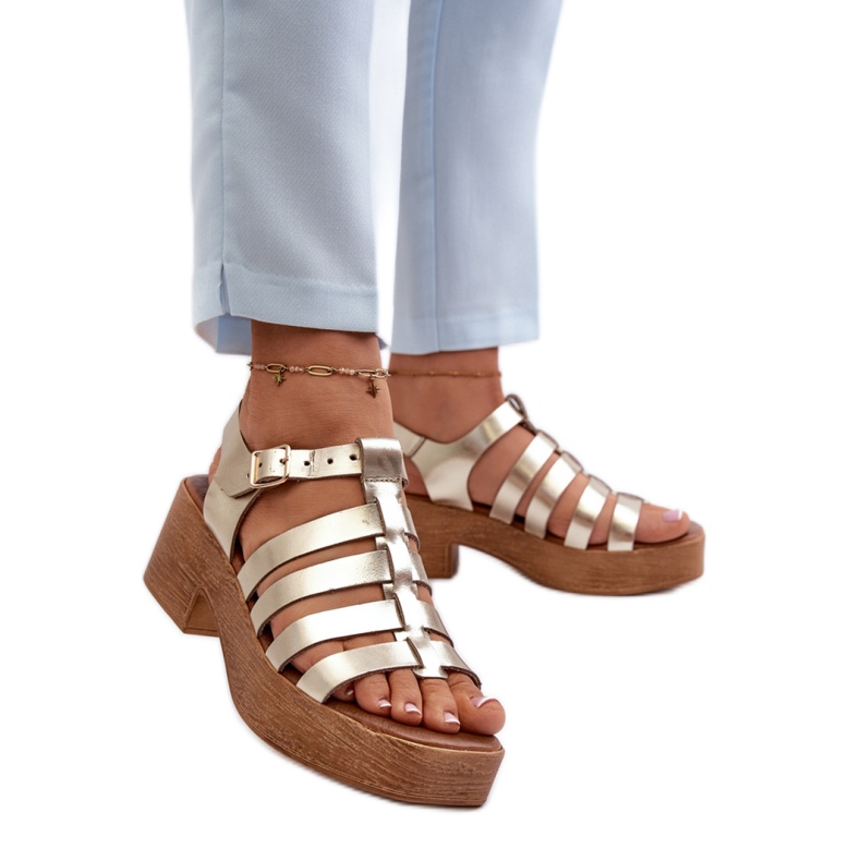 Step in style Sandalen Modell Zazoo 40410 Gold – Treten Sie ein mit Stil gelb