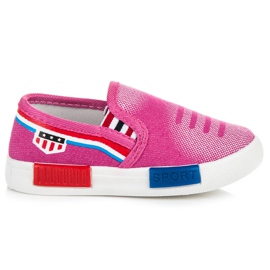Slip-On-Sneaker für ein Mädchen rosa
