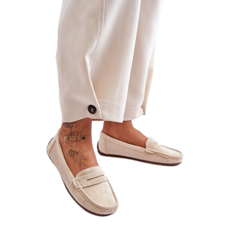 Step in style Mokassins Modell Lenvie FT245 Beige – Treten Sie ein mit Stil