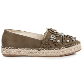 Marquiz Schlupfhalbschuhe mit Verzierungen grün