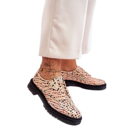 Step in style Oxford-Schuhe Modell Maciejka 04087-18 Orange/Schwarz – Treten Sie ein mit Stil