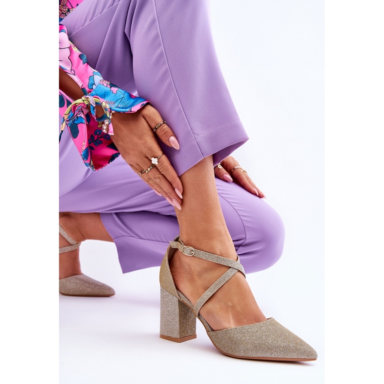 Step in style Pumps Modell Galaxy LY-9237-3 Gold – Treten Sie ein mit Stil gelb