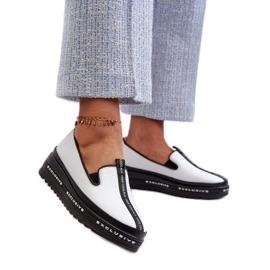 S. BARSKI Barski Damenschuhe aus weißem Naturleder