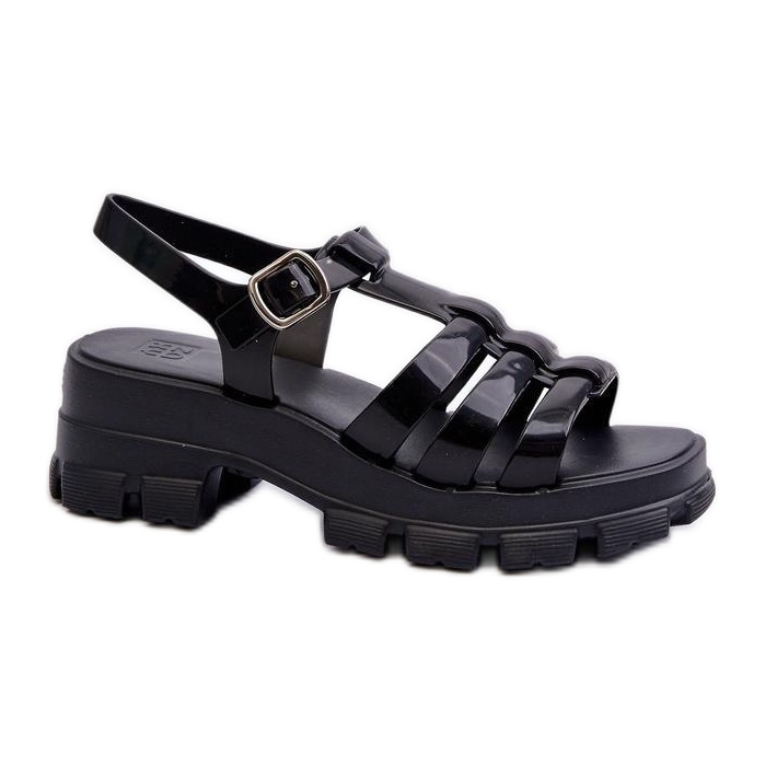 Zaxy Schwarze vegane Sandalen